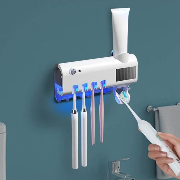 Technet Držák na zubní kartáčky s dávkovačem pasty