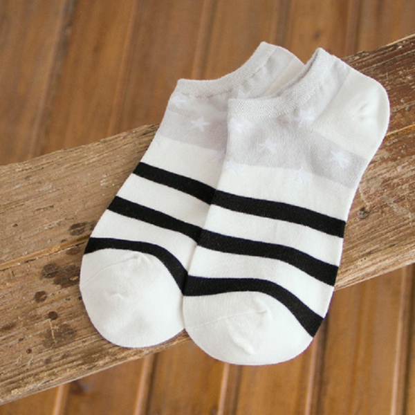 Dámské kotníkové ponožky s hvězdami - 1
