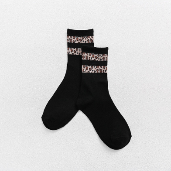 Dámské ponožky s leopardím vzorem - 1