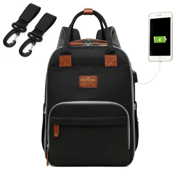 Multifunkční batoh na kočárek s USB portem - 1