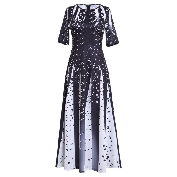 Černobílé elegantní šaty - Xxl