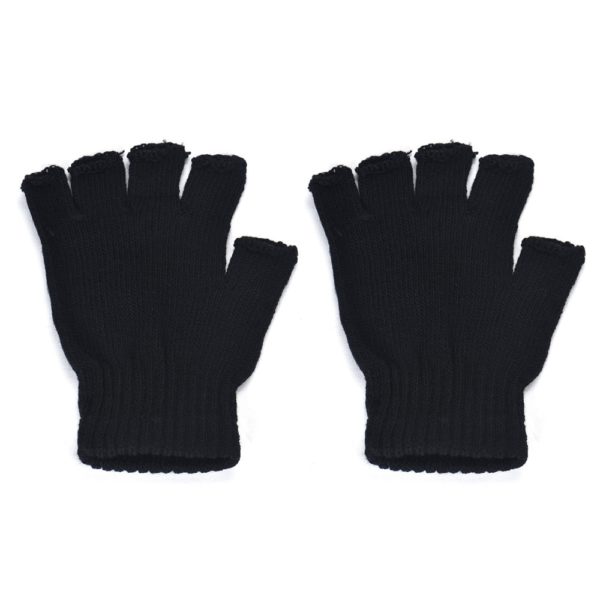 Pánské bezprsté rukavice černé