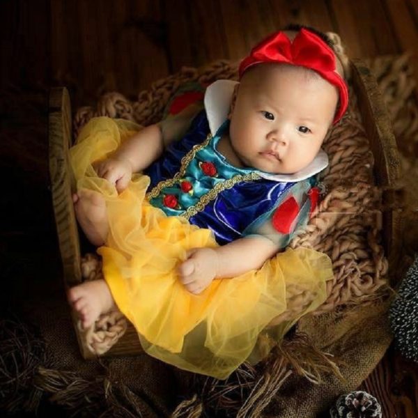 Dívčí kostým na focení Sněhurka - 3-6-mesicu