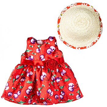 Šaty a klobouček pro panenku A454 - 1