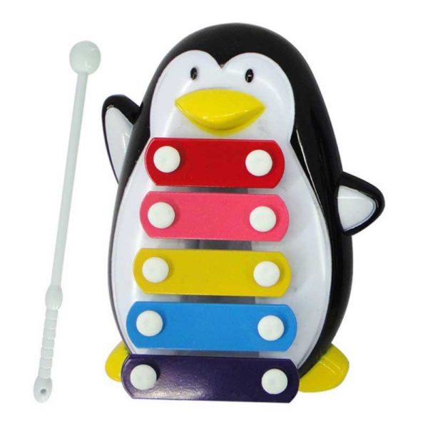 Dětský xylofon v podobě tučňáka - Cerna