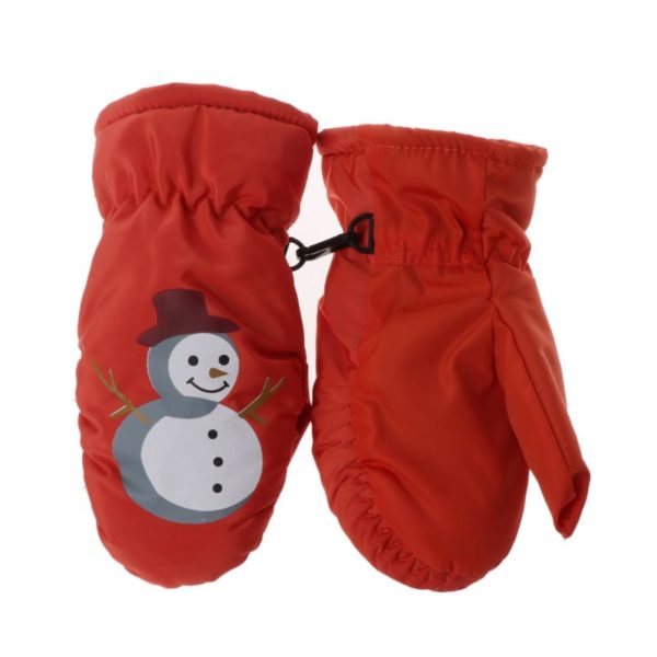 Dětské zimní palčáky s motivem sněhuláka - Oranzova