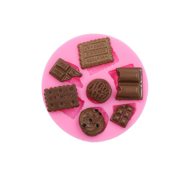 Silikonová forma sušenky a čokoláda