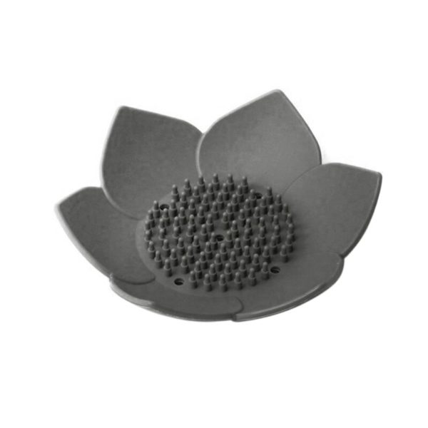 Držák na mýdlo ve tvaru květu - Cerna