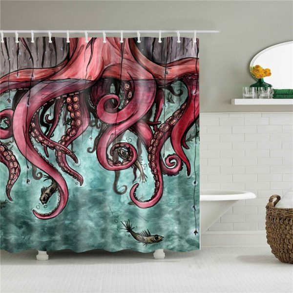 Sprchový závěs s chobotnicí - Xl, 22