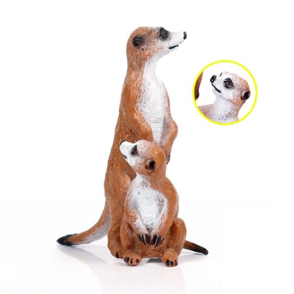 Figurka surikata a mládě