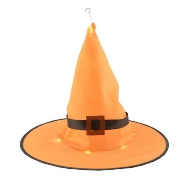 Čarodějnický svítící klobouk - Orange