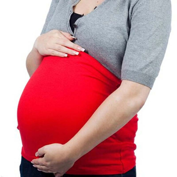Těhotenský pás Rimeta - červená - L