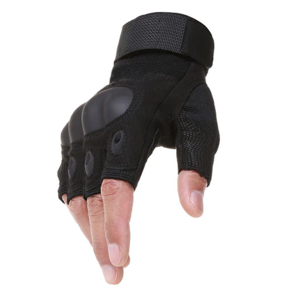 Motorkářské vyztužené rukavice Gefroi - černé - Xl
