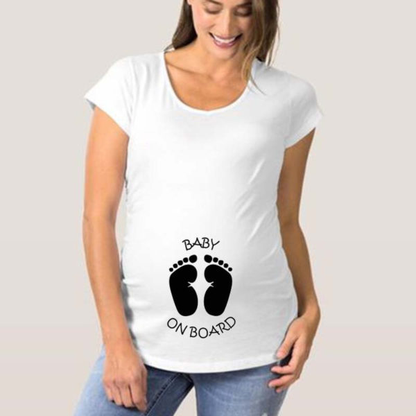 Dámské těhotenské tričko Merizo - vzor 1 - 2xl