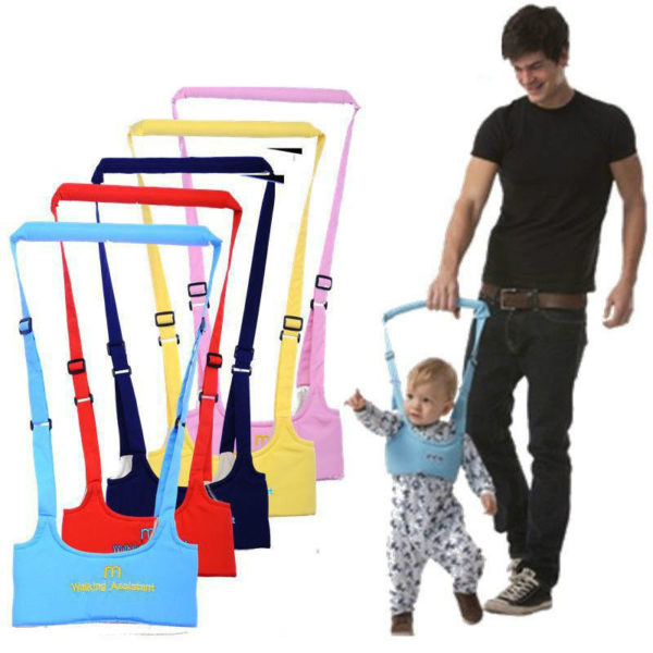 Dětský asistenční pás na chůzi s držátkem Ronnan - 5 barev - , Modry