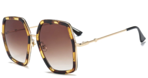 Dámské brýle - stylové sluneční brýle se zajímavými rámečky - Cerno-leopardi