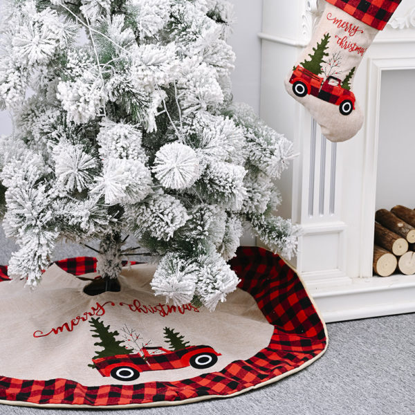 Dekorační koberec pod vánoční stromeček - As shown