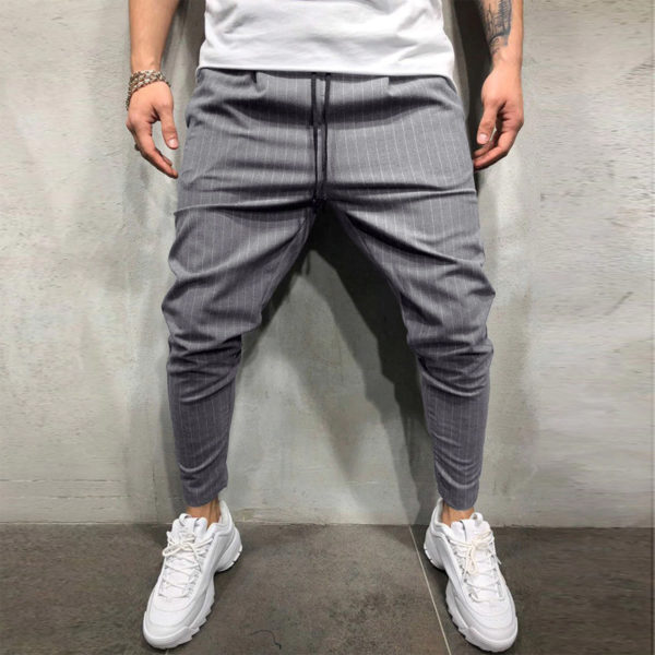 Pánské elegantní teplákové kalhoty Marshall - šedé - Xxxl