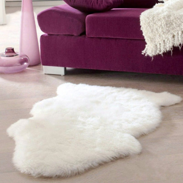 Teplý huňatý kobereček Samhol - různé barvy - Sedy
