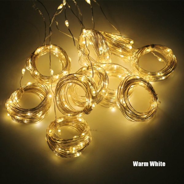 Světelná LED záclona - Warm-white, 3mx3m-300leds