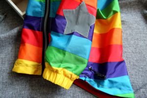 Dětská jarní nepromokavá bunda s kapucí Star - Ruznobarevna, 5-let