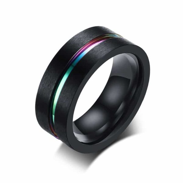 Unisex módní prsten z nerezové oceli - 377, 9