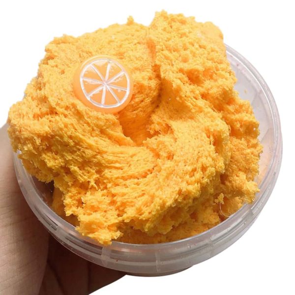Barevný sliz Fluffy - Orange