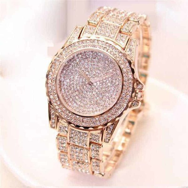 Elegantní dámské hodinky Feminino - Ruzove-zlato