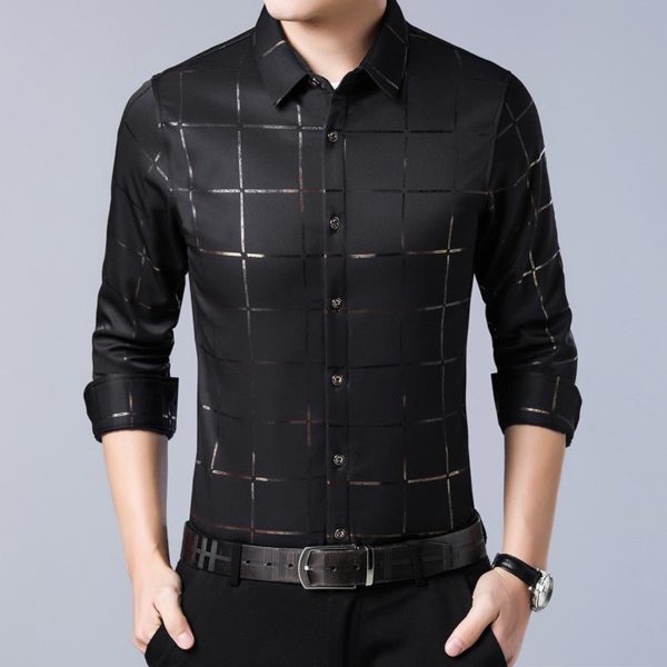 Pánská elegantní košile Huxley - Black, Xxxl