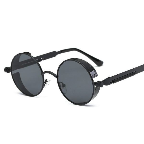 Pánské retro sluneční brýle ZHM - Black-black