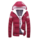 Pánská zimní bunda s kapucí Winter - Red, 3xl
