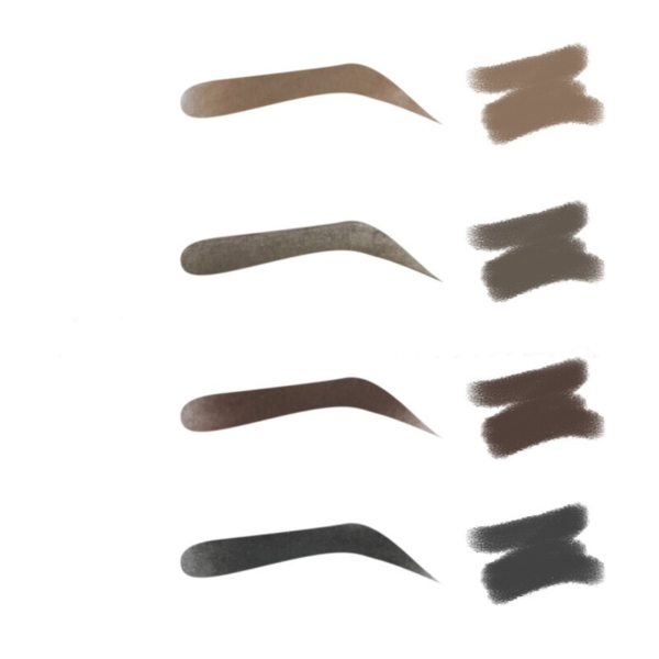 Voděodolná dlouhotrvající tyčinka na obočí i vlasy - 04-gray-black-set