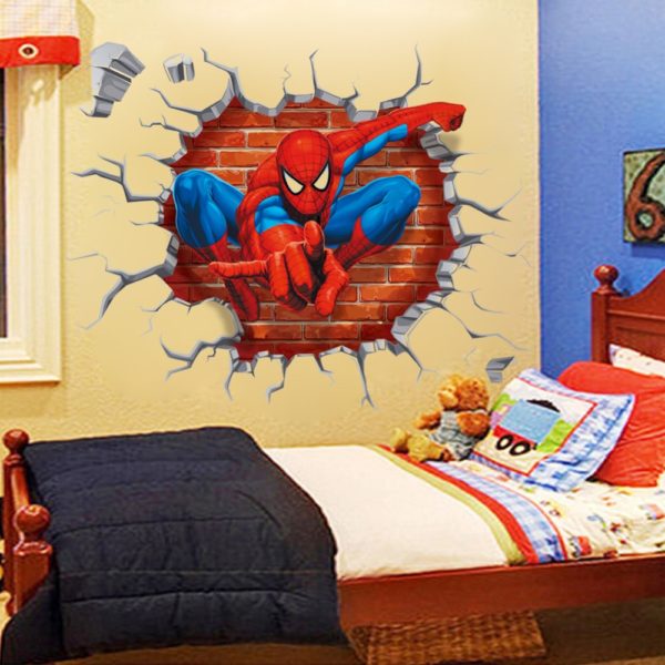 Velká 3D samolepka na zeď Spiderman