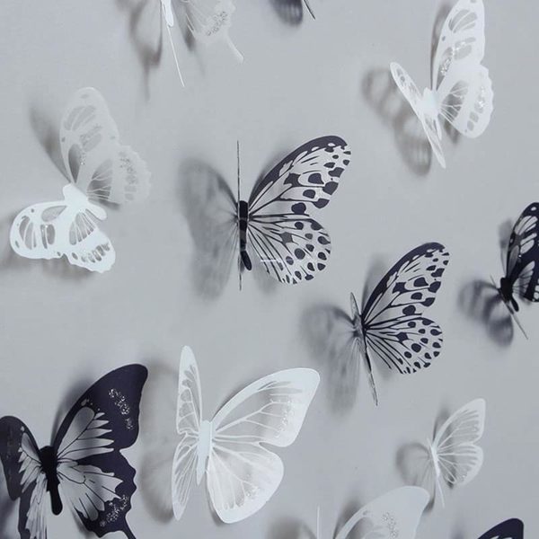 Samolepka na zeď | Motýlci 3D