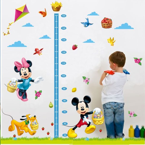 Stylová dekorativní nálepka na zeď dětský metr Thomas (Multicolor)